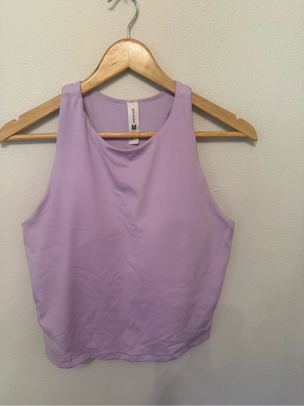 all in motion Lilac Racerback Athletic Tank